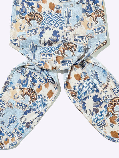 The Blue Wanted Cowboy Baby Knotted Gown