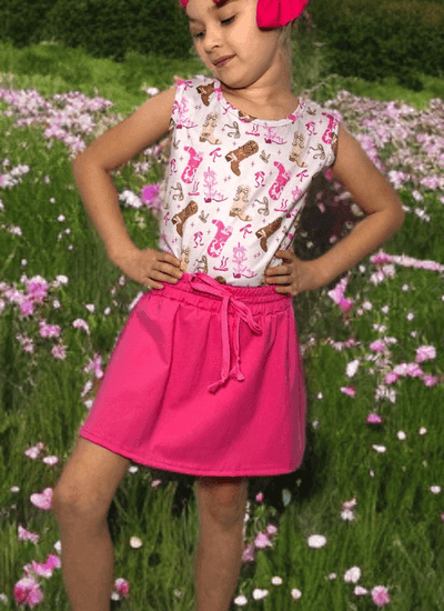 Boots & Bows Girls Skort Set