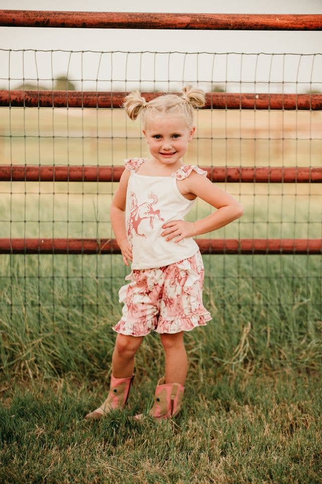 Plaid Bucking Horse Set, 0-5T