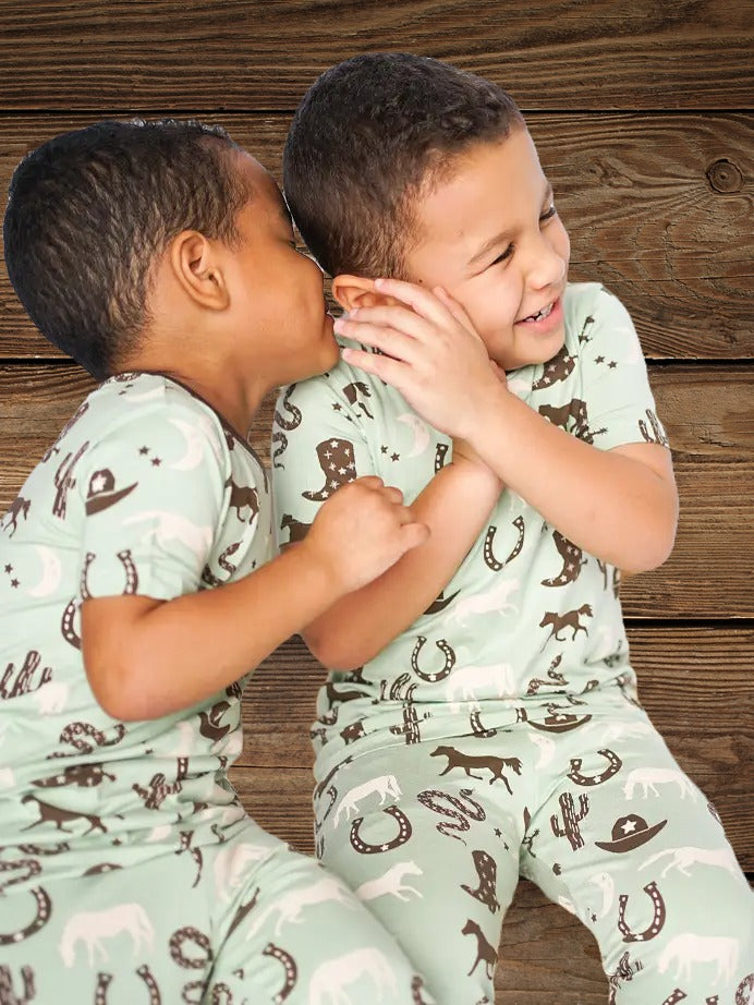 Giddyup Western Bamboo Pajamas for Kids: Dreamy Comfort for Little Wranglers image 0