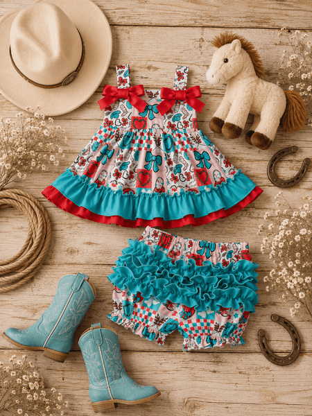 Coquette Western Patchwork Swing Set — Baby & Toddler Girls