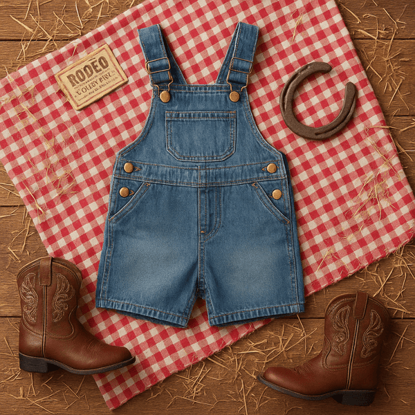 Boys Denim Overalls - Baby and Toddler Western Wear