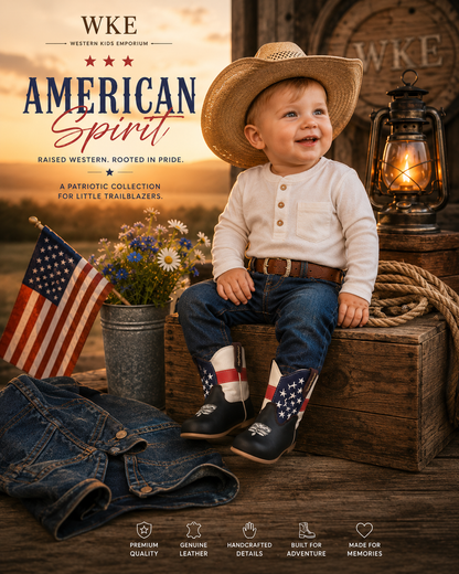 American Spirit™ Leather Western Booties