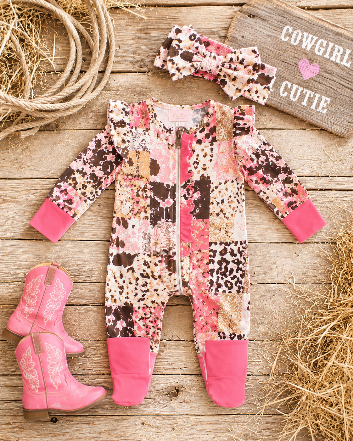 Bamboo Baby Western Romper