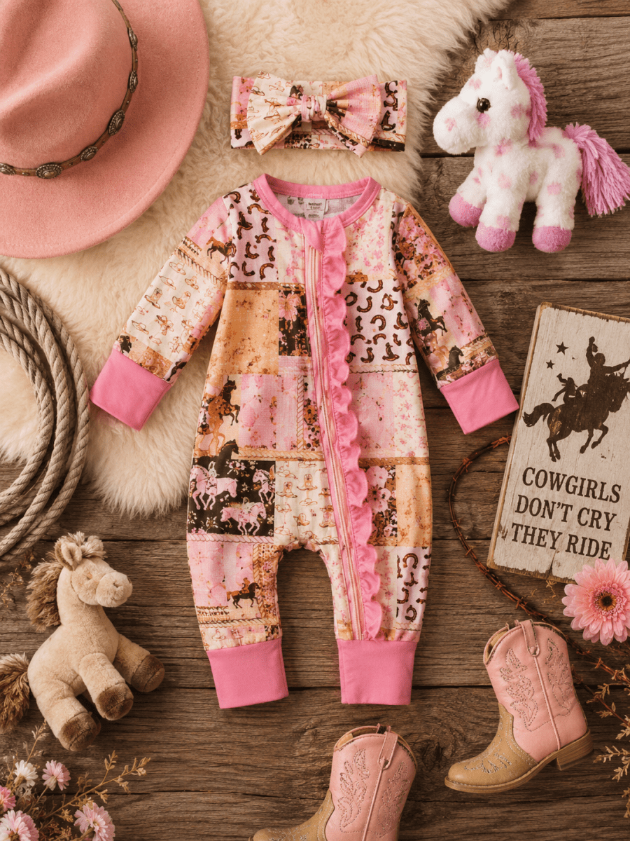 Bamboo Baby Western Romper