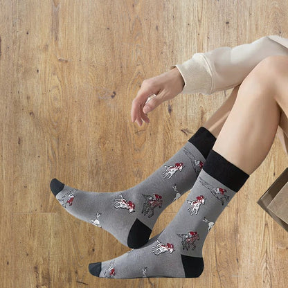 Wild West Adventure Boys' Horse & Cowboy Crew Socks Set image 5