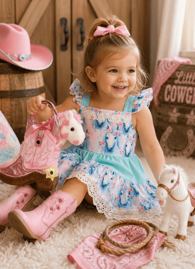 Dreamy Horse Ruffle Dress