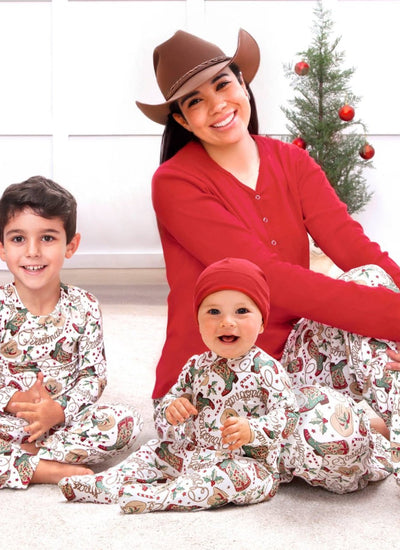 Western Christmas Family Matching Bamboo Pajamas