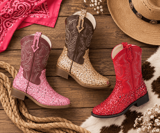 Shimmer Glitter Cowgirl Boots