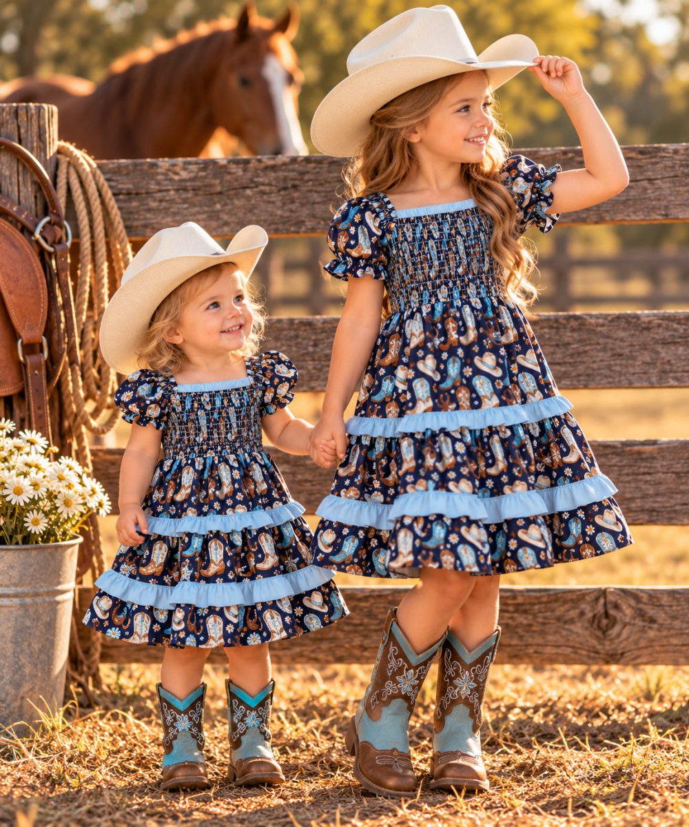 Bluebonnet Boots Cowgirl Dress