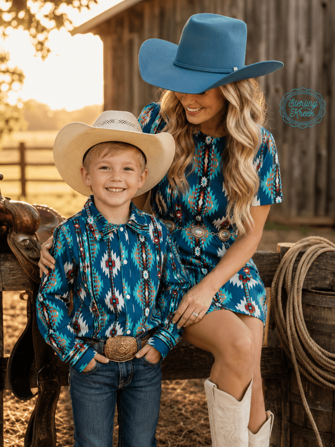 Mommy & Me Collection - Huckleberry Trail Long-Sleeved Shirt