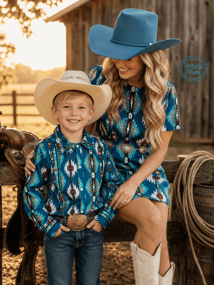 Mommy & Me Collection - Huckleberry Trail Long-Sleeved Shirt
