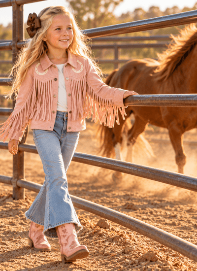 Pink Prairie Cowgirl Fringe Jacket