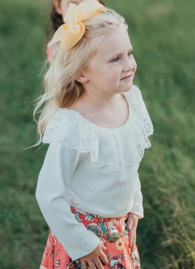 Lacey Trails Long Sleeve Top