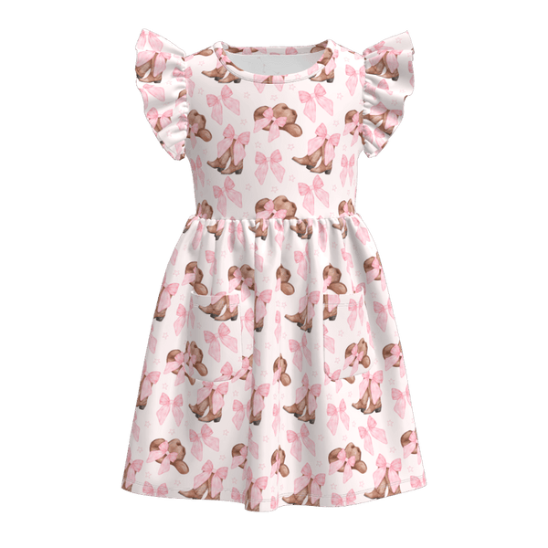 Pink Hats and Bows Dress