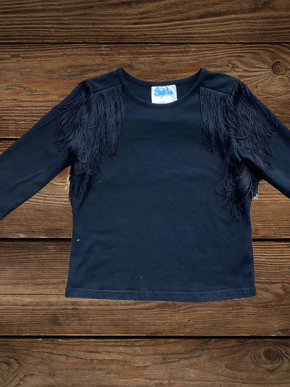 Little Wrangler's Black Fringe Fantasy Long-Sleeve Shirt image 2