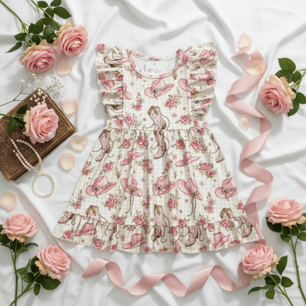 Rosy Rider Girls Dress - Western Kids Dress