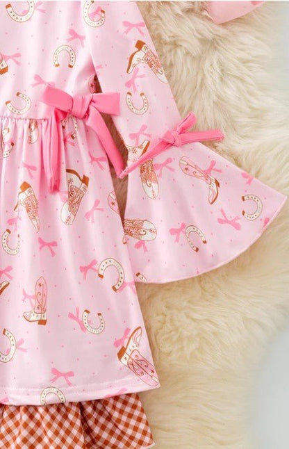 Pink Western Coquette Dress - Baby, Toddler, and Kids