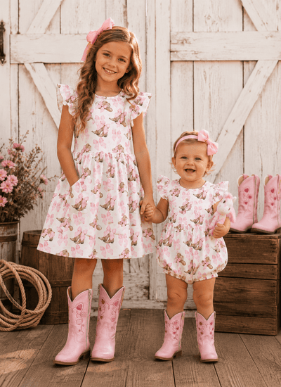 Pink Hats and Bows Dress