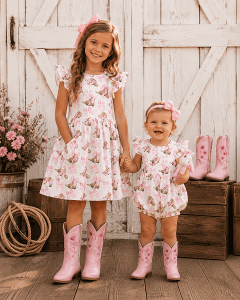 Pink Hats and Bows Dress