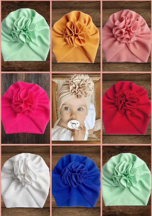 Blossom Buddies: Western Chic Baby Turban Hats for Your Little Wildflower
