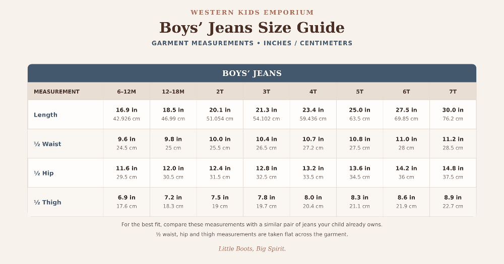Little Rancher Boys’ Relaxed Fit Western Jeans