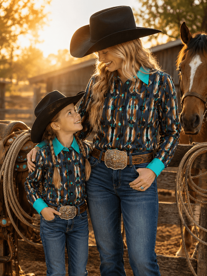 Mommy & Me Collection - Rodeo Royalty Duo: Red Dirt Road Top! (Adult)