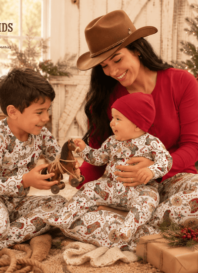 Western Christmas Family Matching Bamboo Pajamas