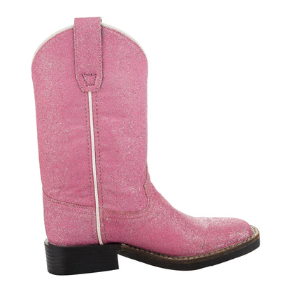 Sparkle Pink Glitter Western Boots – Toddler