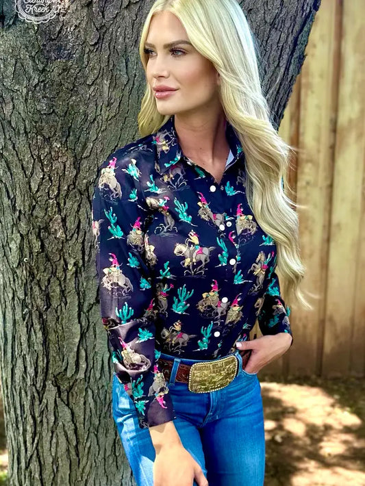"Mommy & Me Collection - Western Grit Top: Outlaw-Inspired (Adult) image 0