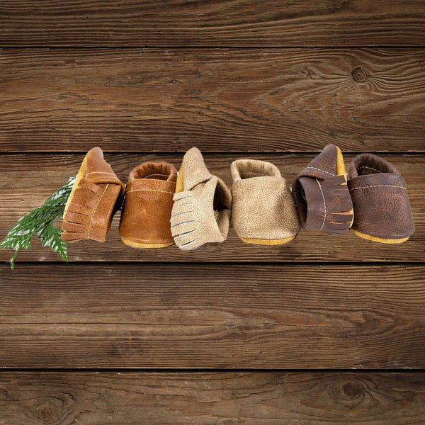 Tiny Hoofprints: Leather Newborn Moccasins & Infant Cowboy Shoes for Little Wranglers