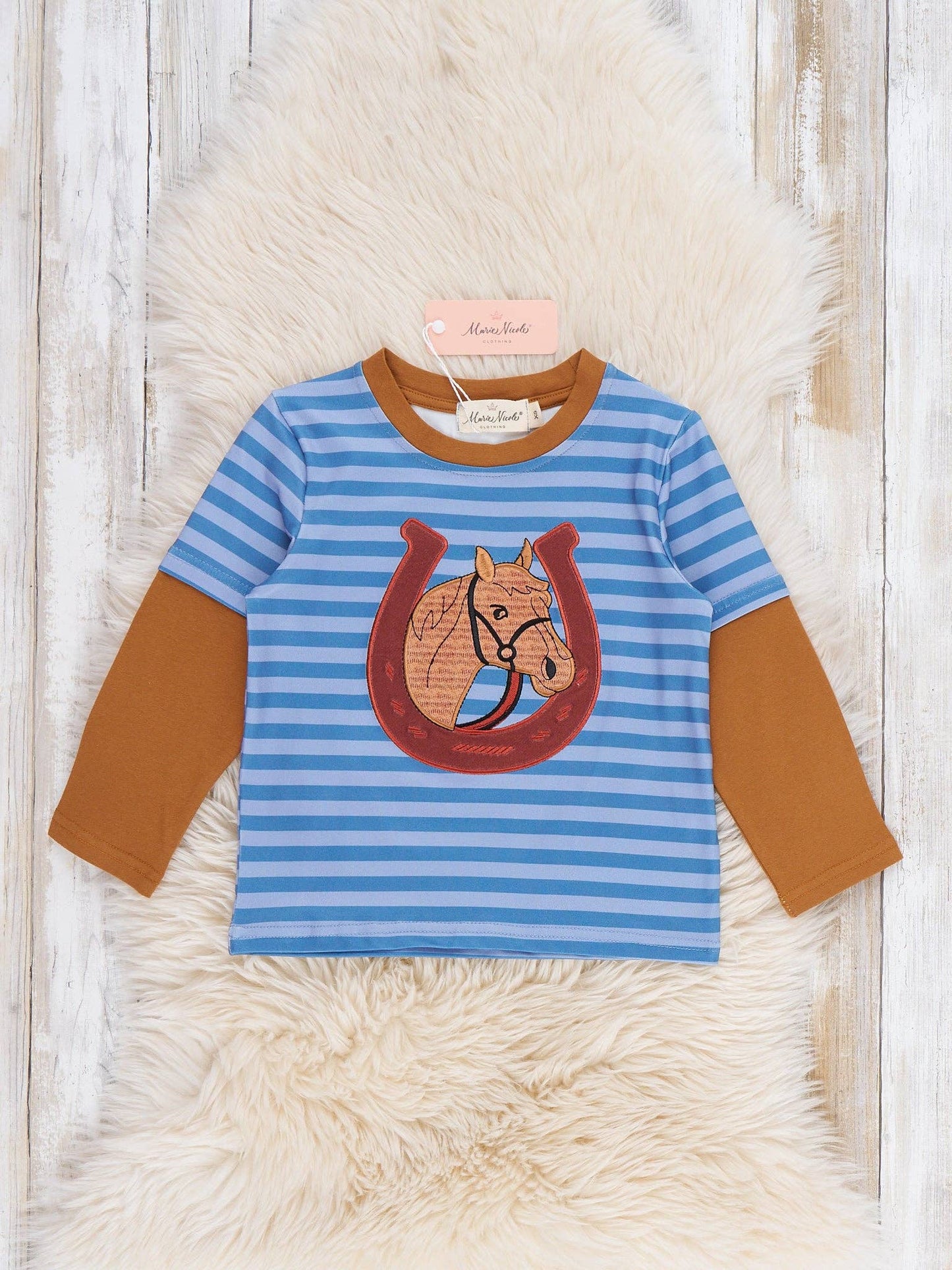 Lucky Horse Embroidered Shirt