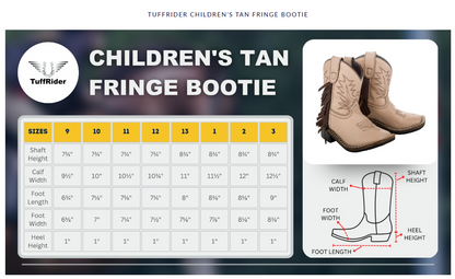 TuffRider Children's Tan Fringe Boots for Little Rodeo Enthusiasts image 7