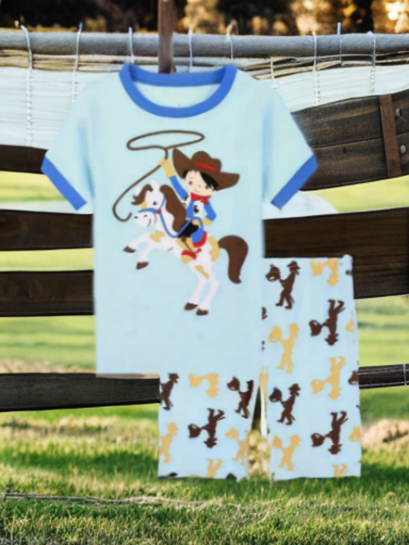 Yeehaw Cowboy Lasso Pajama Set image 0