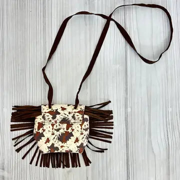 Lil’ Cowgirl Boho Fringe Bag – Mini Western Purse image 2