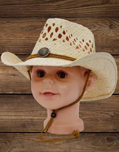 beige cowboy hat for kids