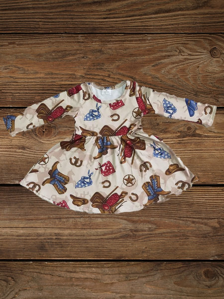 Rodeo Ready Cuties: Little Cowgirl's Western Adventure Dress