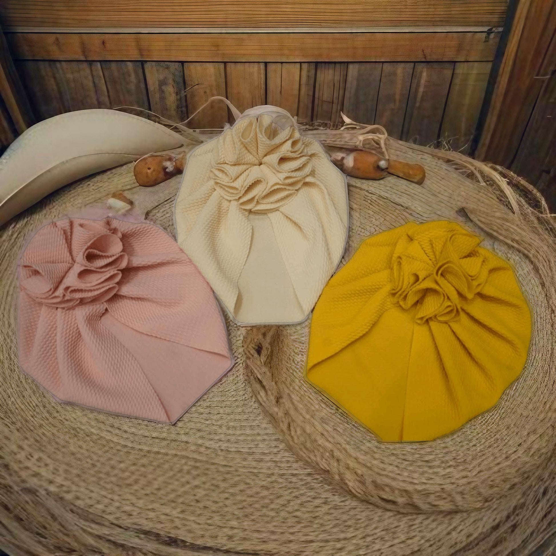 Blossom Buddies: Western Chic Baby Turban Hats for Your Little Wildflower! image 1