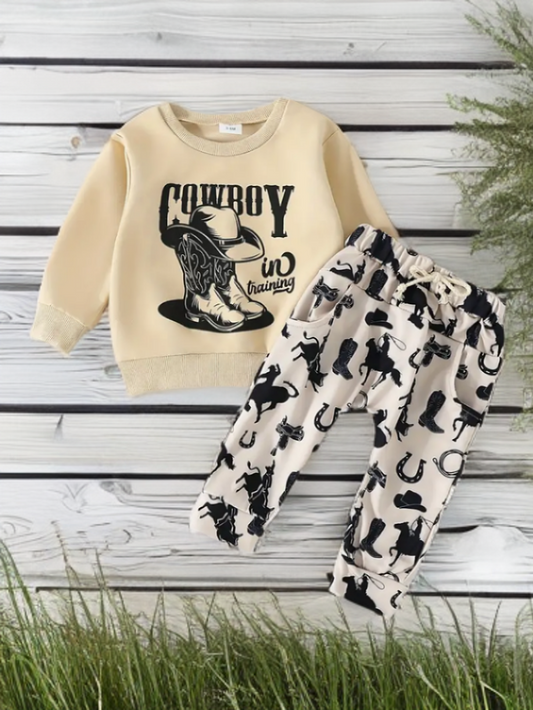 Cowboys in Training Sweatshirt & Jogging Pants Combo image 0