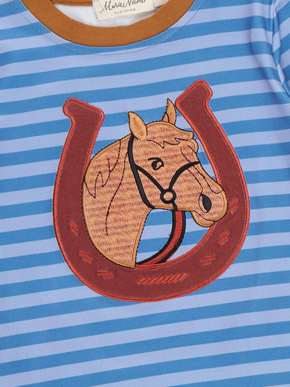 Lucky Horse Embroidered Shirt