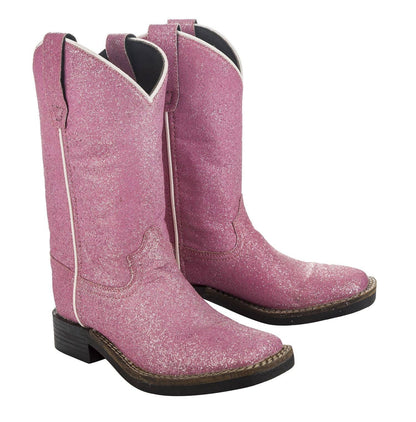 Sparkle Pink Glitter Western Boots – Toddler