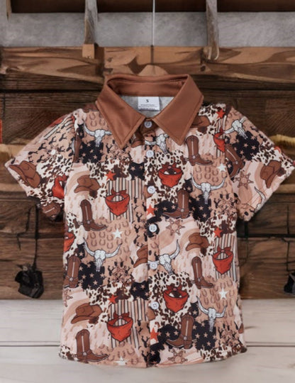 Little Wrangler Sheriff Short-Sleeved Shirt image 0
