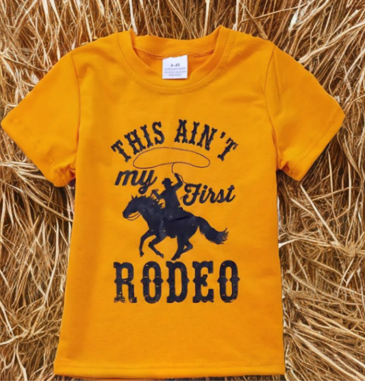 "My First Rodeo" Crew Neck T-Shirt image 0