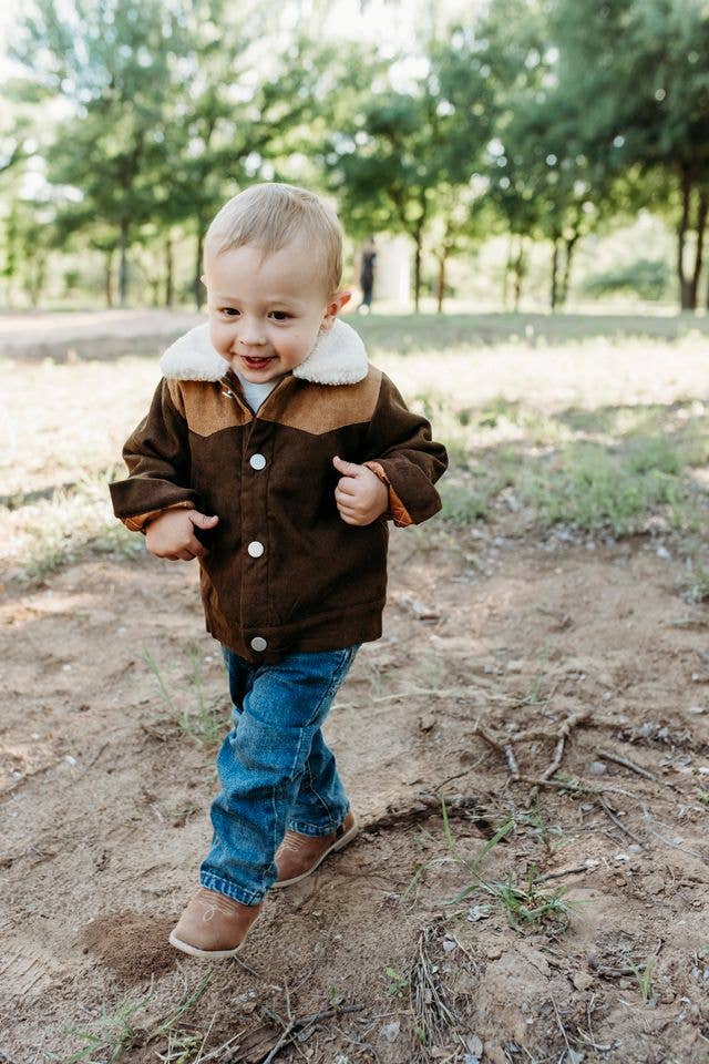 Canyon Ridge Two-Tone Corduroy Sherpa Jacket
