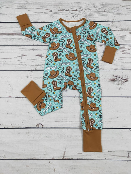 Howdy Baby Cowboy/Cowgirl Western Romper