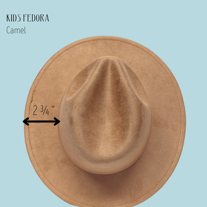 Kids Vegan Suede Fedora – Custom Toddler & Small Child Size