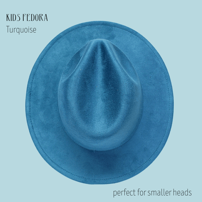 Kids Vegan Suede Fedora – Custom Toddler & Small Child Size