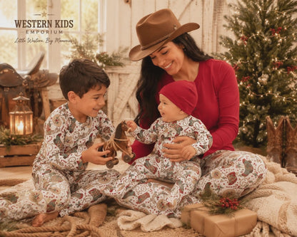 Western Christmas Family Matching Bamboo Pajamas