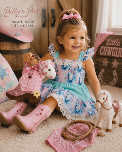 Dreamy Horse Ruffle Dress
